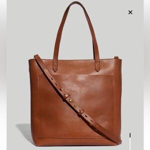 Madewell Zip-Top Medium Transport Tote - English Saddle Brown